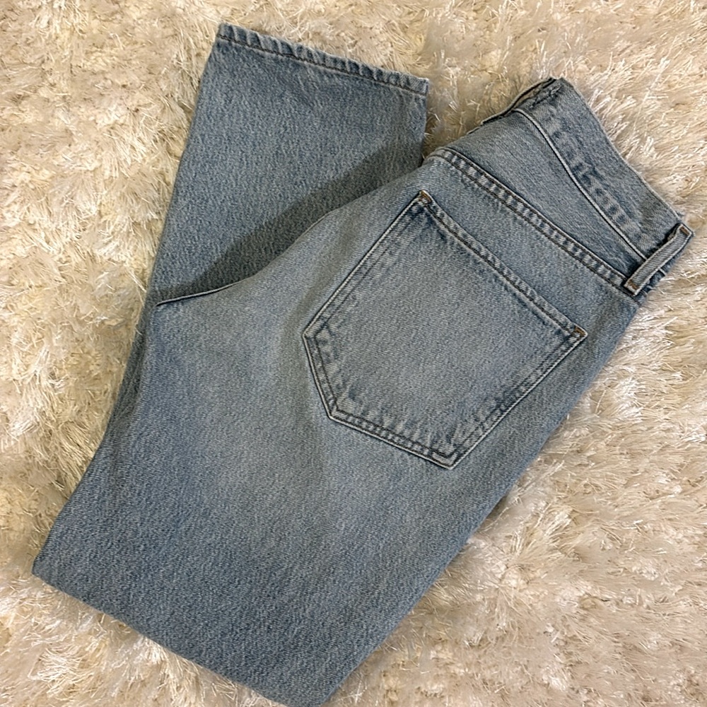 Agolde Riley High Rise Straight Crop Jeans
